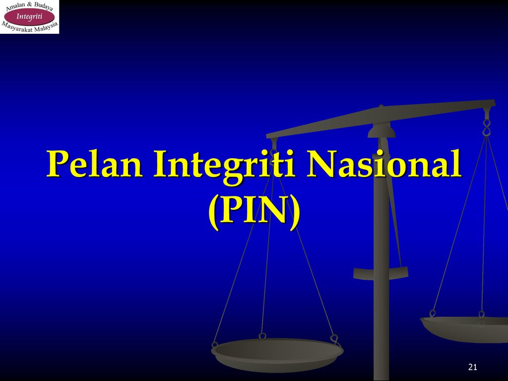 Integriti nasional pelan Pelan integriti