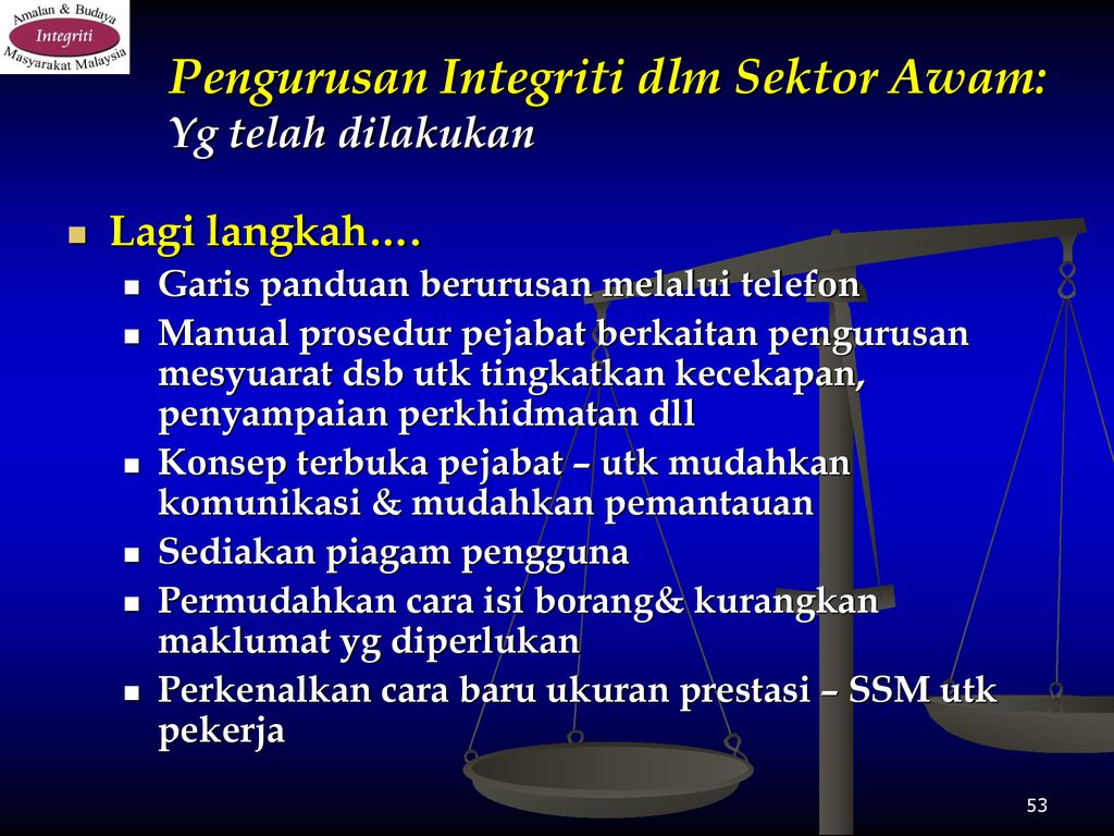 Pengurusan Integriti Sektor Awam Ppt Download