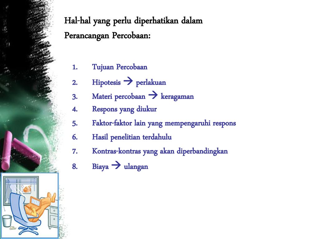 PERANCANGAN PERCOBAAN (EXPERIMENTAL DESIGN) - Ppt Download