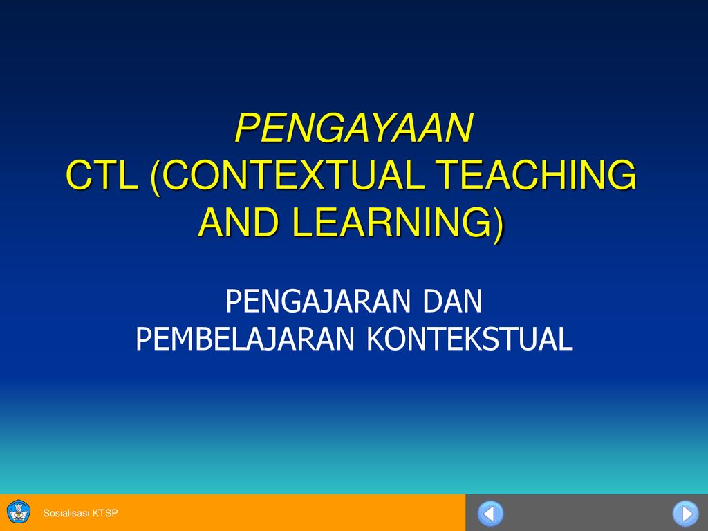 PEMBELAJARAN BERBASIS KONTEKSTUAL 1 - Ppt Download