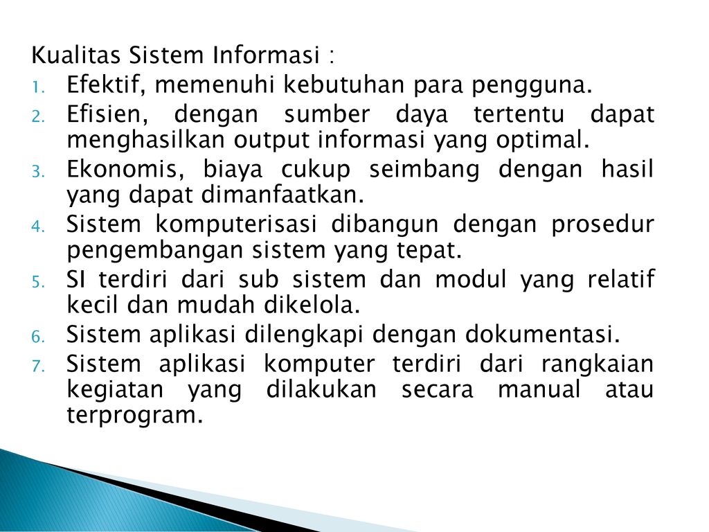 KONSEP SISTEM DAN SISTEM INFORMASI - Ppt Download