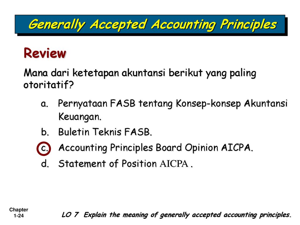Accepted accounting. GAAP.