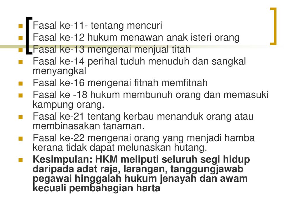 BBM 3104 Kuliah 9 & 10 BAHASA MELAYU ABAD KE-18 SASTERA UNDANG 