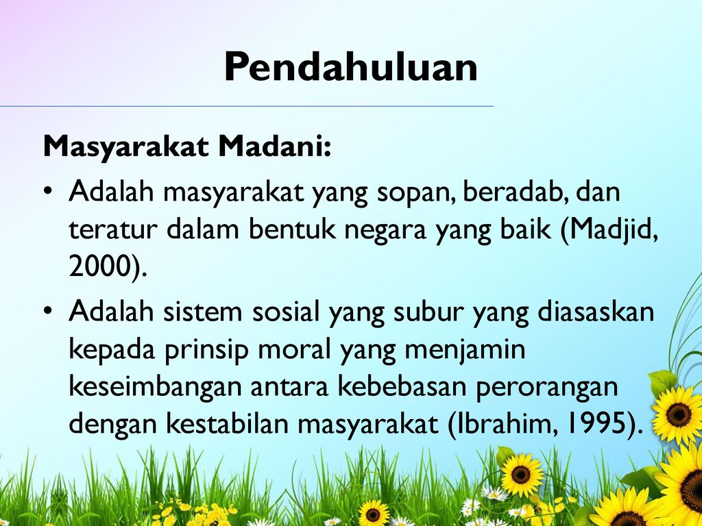 PENDIDIKAN UNTUK MASYARAKAT MADANI INDONESIA - Ppt Download