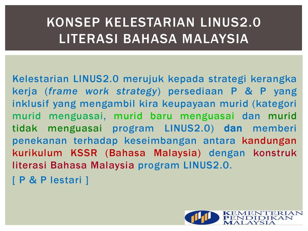 KONSEP KELESTARIAN LINUS2.0 LITErasi bahasa malaysia