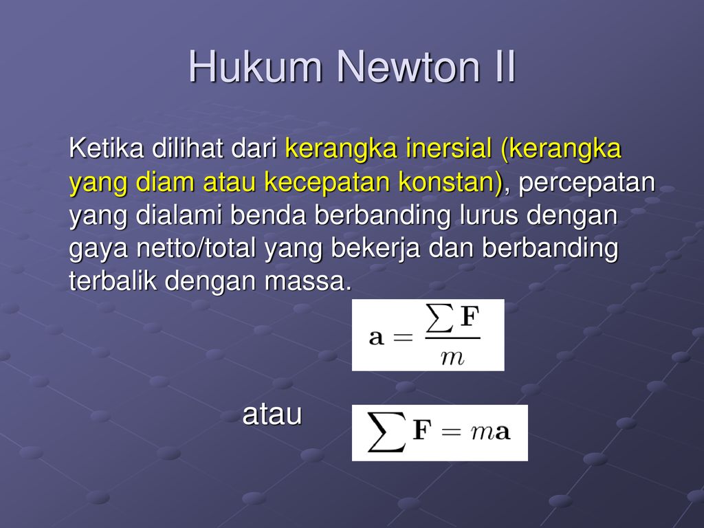 Hukum Newton I