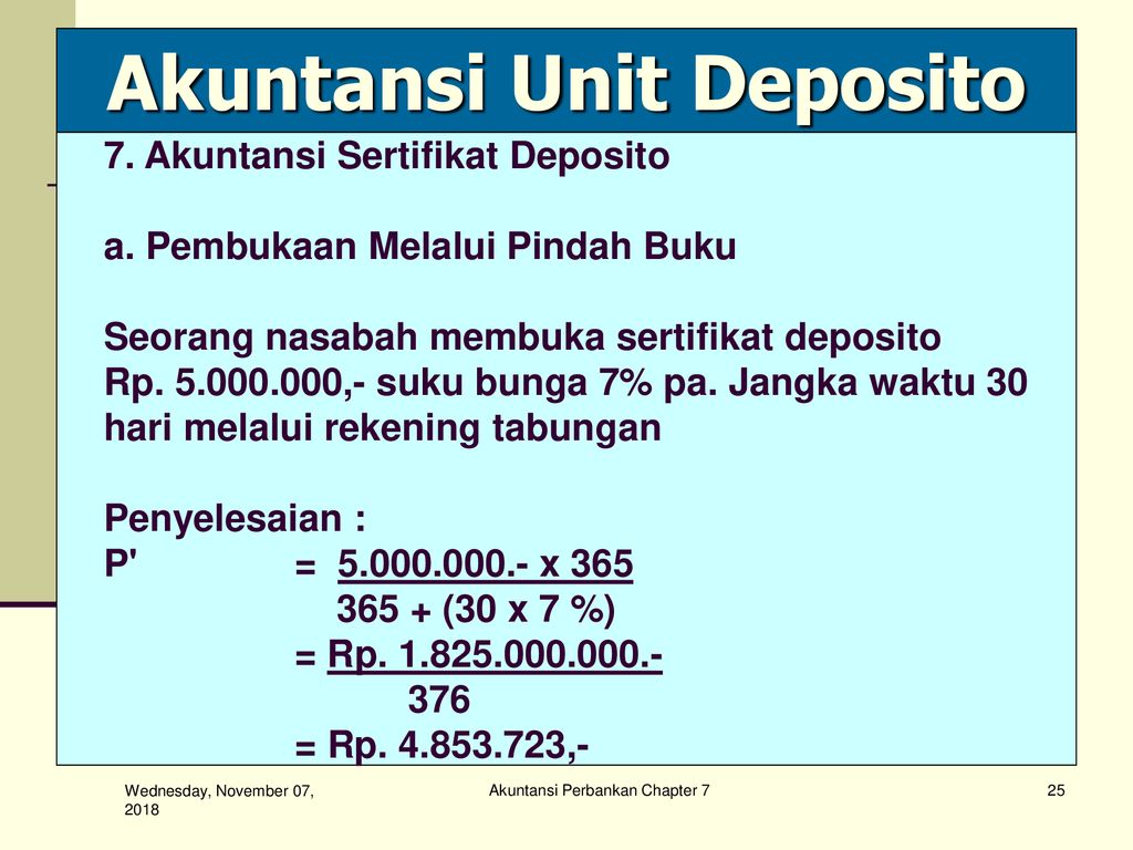 Akuntansi Unit Deposito Ppt Download