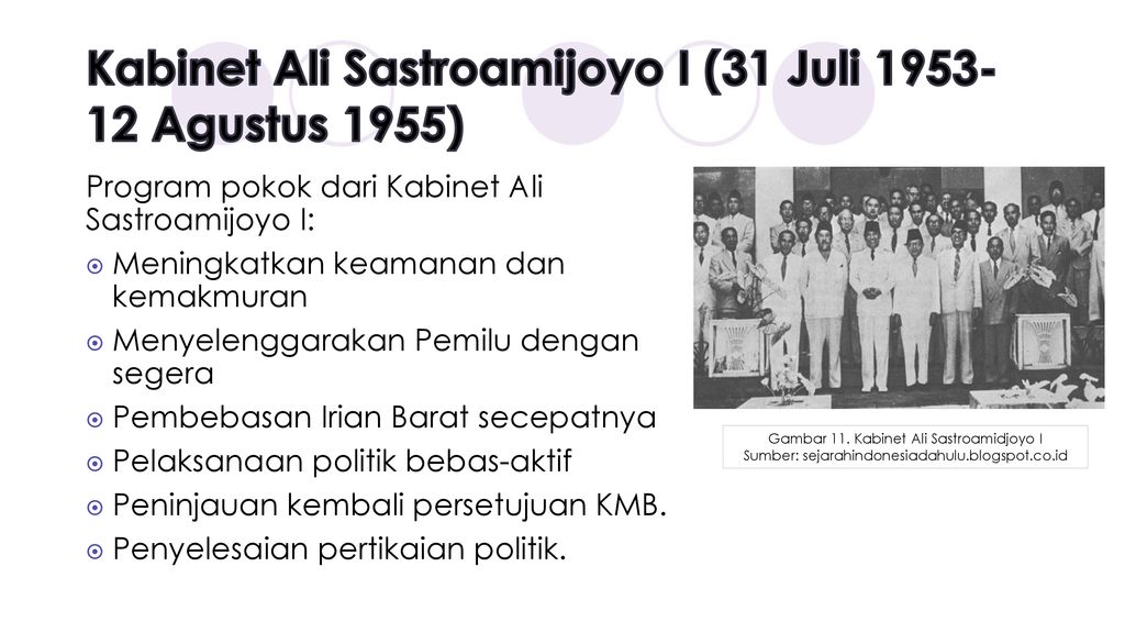 Kabinet Ali Sastroamijoyo I (31 Juli Agustus 1955)