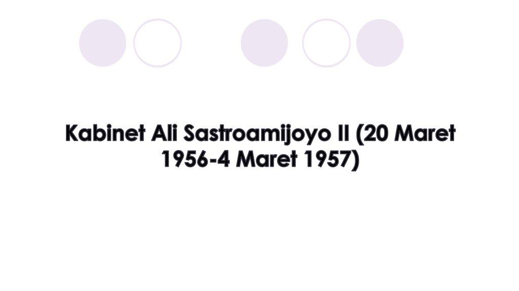 Kabinet Ali Sastroamijoyo II (20 Maret Maret 1957)