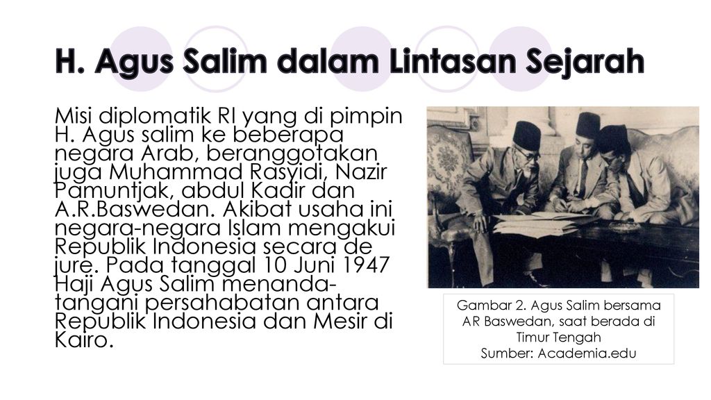 H. Agus Salim dalam Lintasan Sejarah