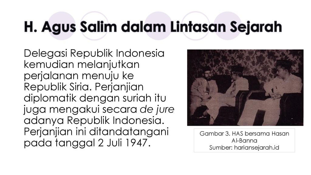 H. Agus Salim dalam Lintasan Sejarah
