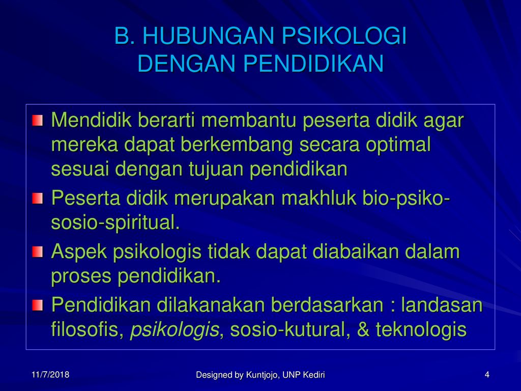 PSIKOLOGI PENDIDIKAN (Educational Psychology) - Ppt Download