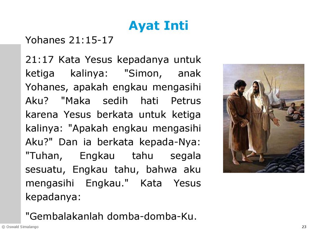 Eksposisi Yohanes 21 15 19 – Sinau