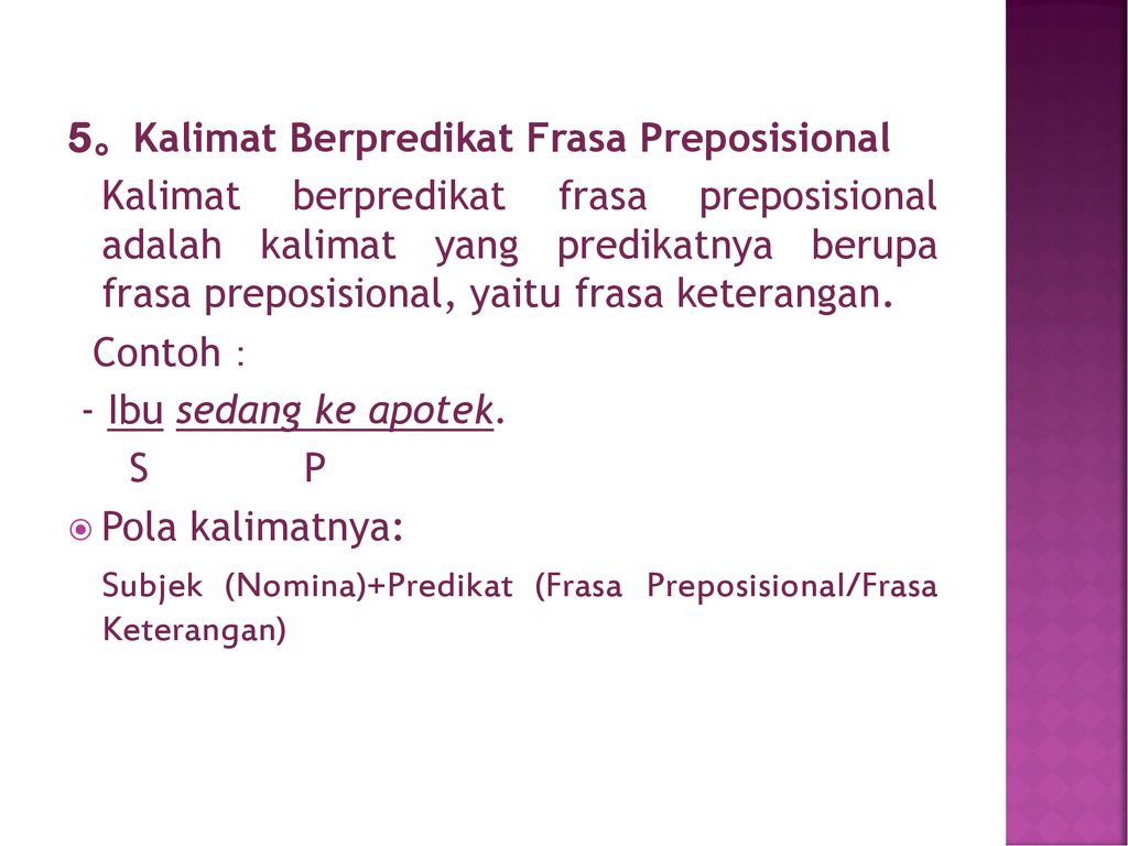 Contoh Kata Frasa Preposisional Kataku