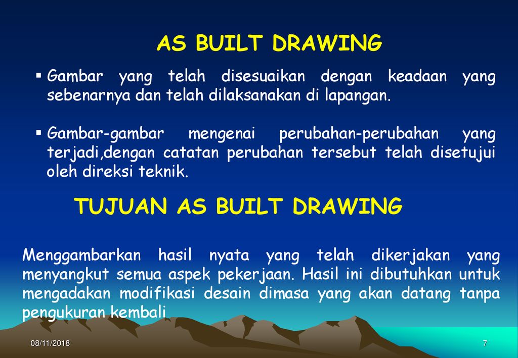 contoh cover as built drawing