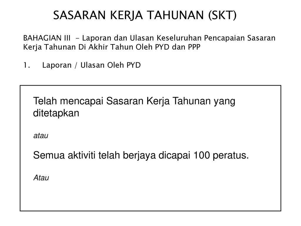 Contoh Borang Sasaran Kerja Dan Laporan Pencapaian