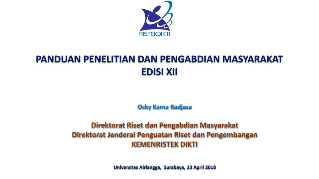 Panduan Penelitian Dan Pengabdian Masyarakat Edisi Xii Ppt Download 7165