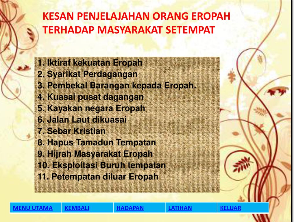 Perkembangan Di Eropah Ppt Download