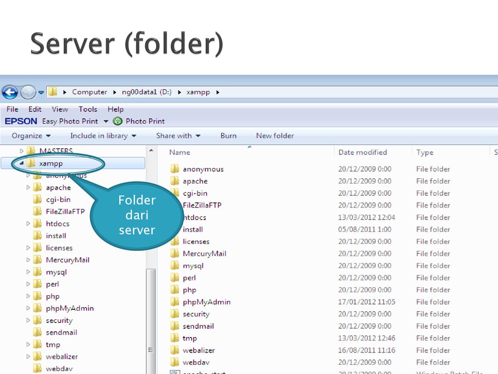 Server folders