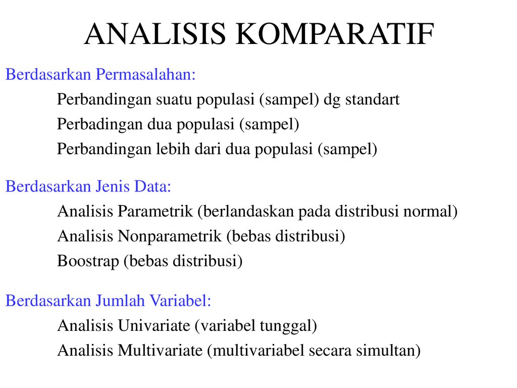 ANALISIS KOMPARATIF. - Ppt Download