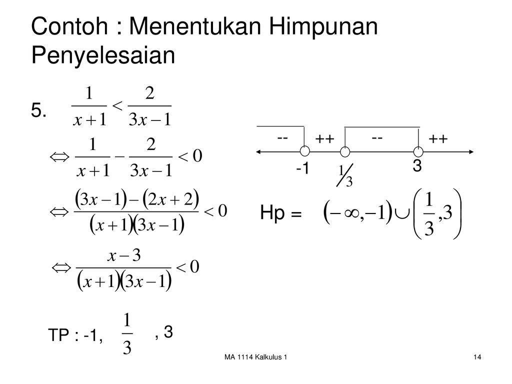 Rumus Mencari Himpunan Penyelesaian – Ujian