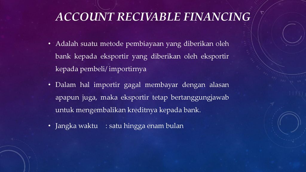Account Recivable Financing