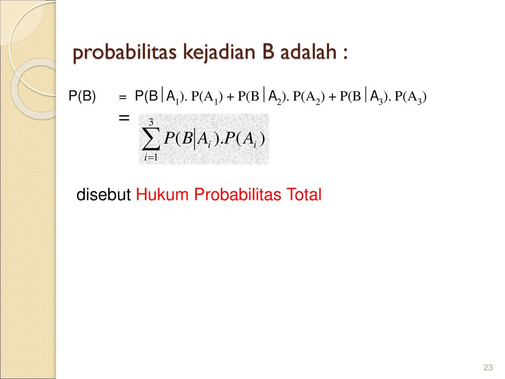 KONSEP DASAR PROBABILITAS - Ppt Download