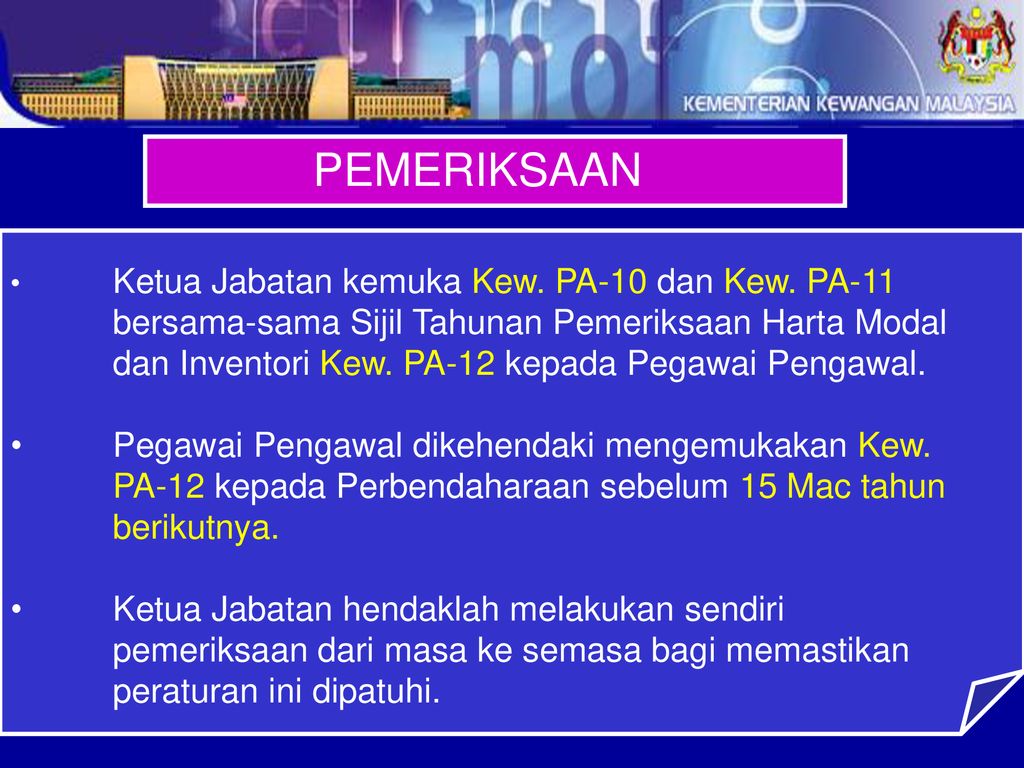 Pekeliling Perbendaharaan Pp Bil 5 Tahun 2007 Tatacara Pengurusan Ppt Download