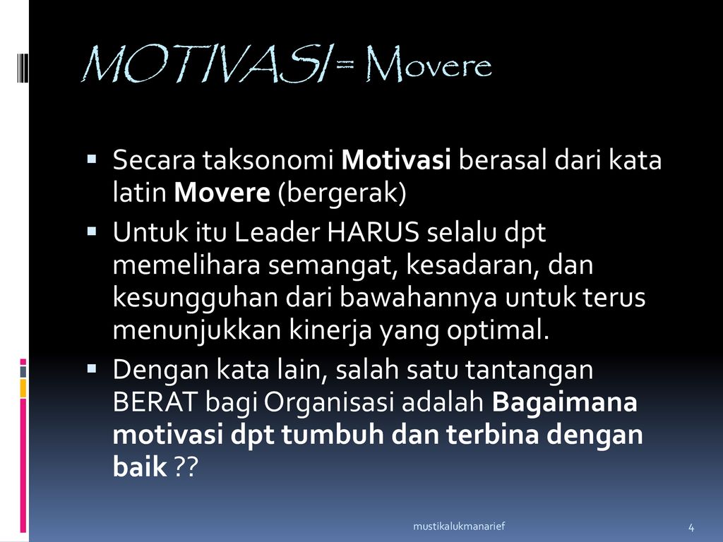 Motivasi Perilaku Organisasi An Fisip Herwanparwiyanto Motivasi Ppt Download