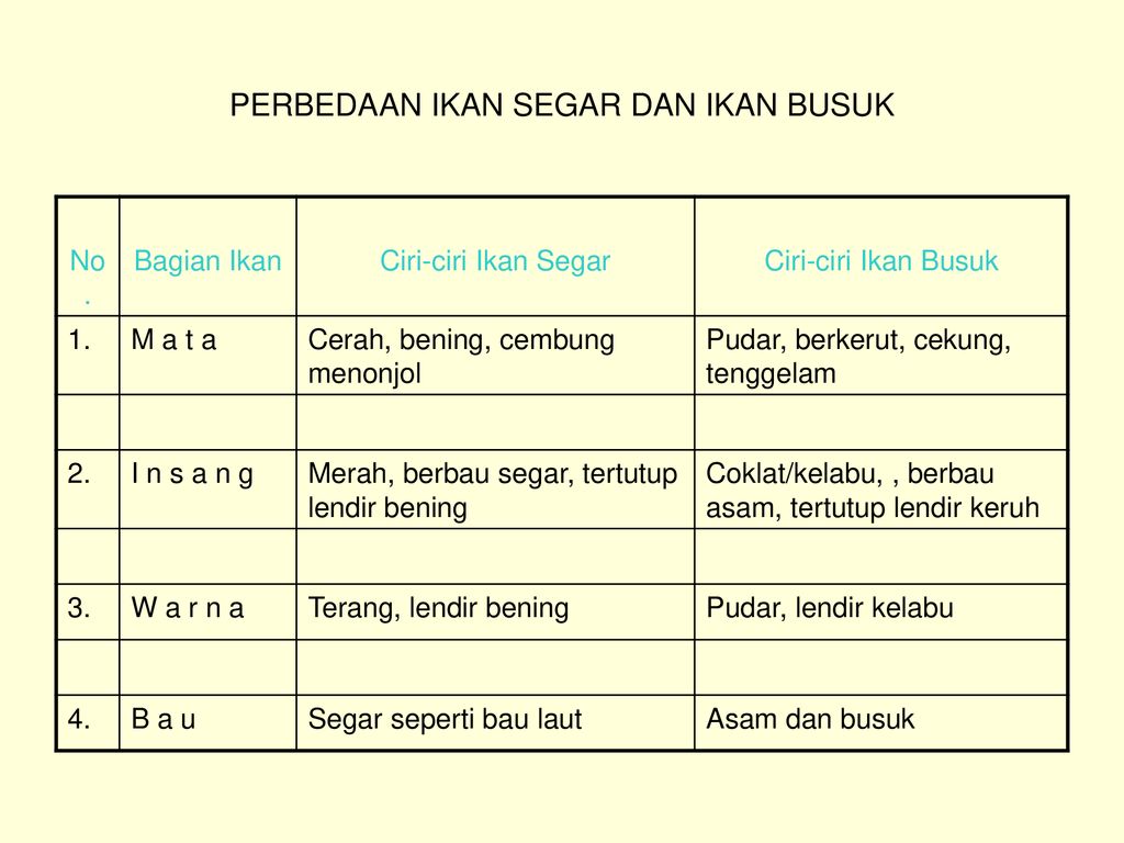 Yuk Kenali Perbedaan Ikan Segar Dan Ikan Busuk