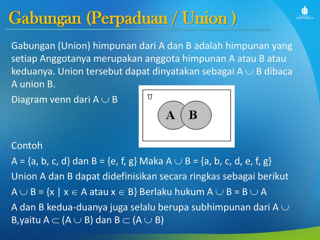 01 LOGIKA MATEMATIKA Penyajian Himpunan,operasi-operasi Dasar Himpunan ...