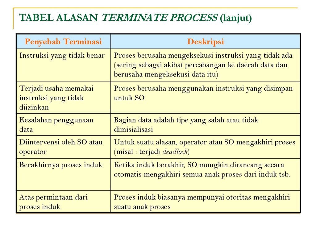 Process terminated перевод