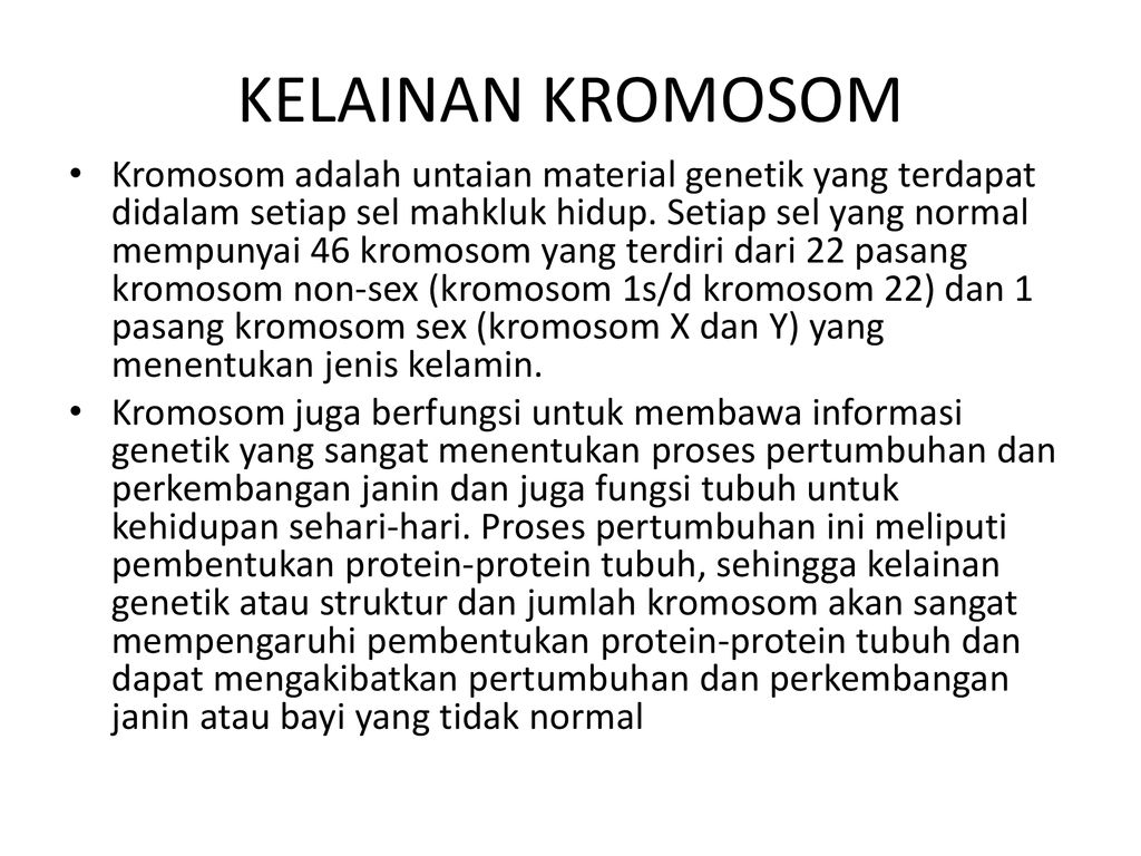 Kelainan Kelainan Kromosom Ppt Download 6926