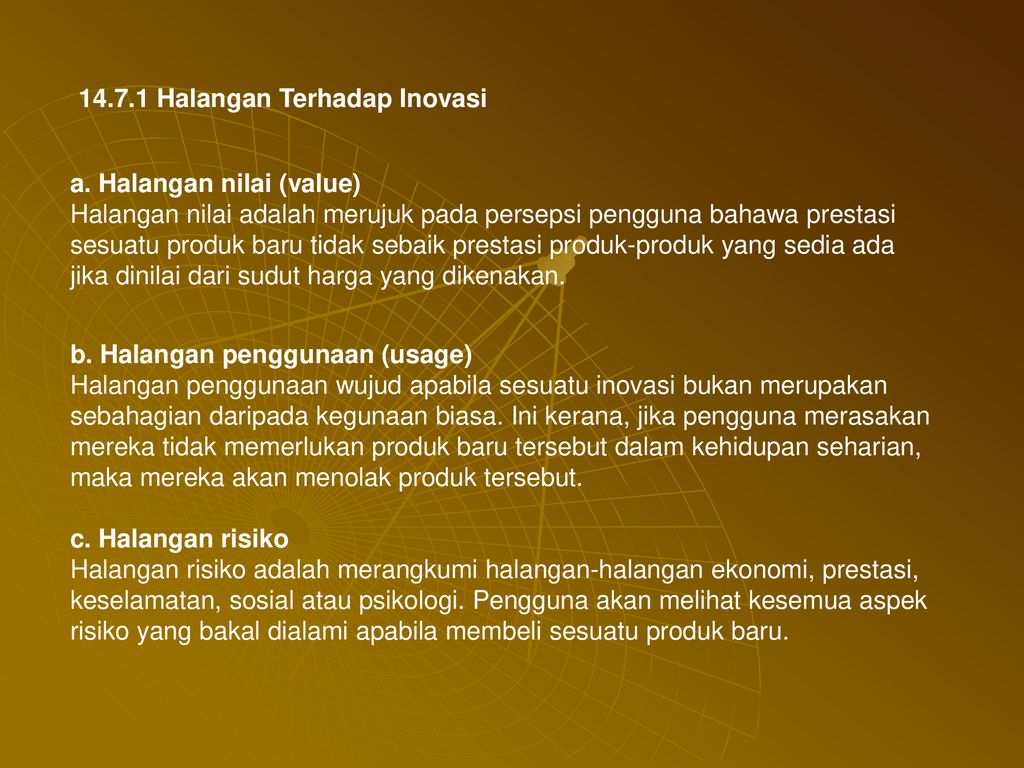 GELAGAT PENGGUNA TERHADAP PENERIMAAN INOVASI - Ppt Download