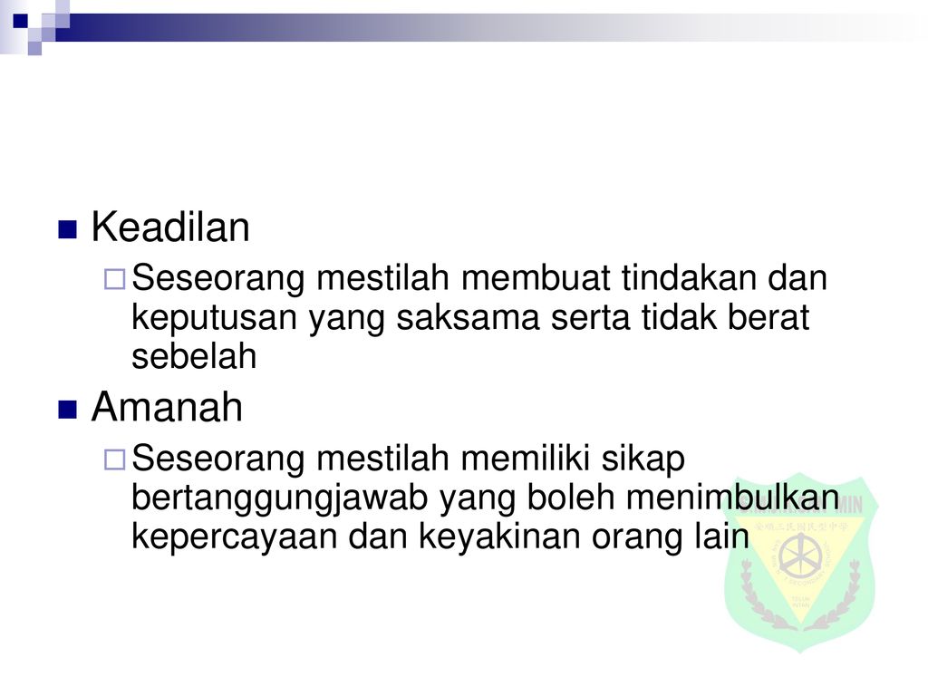 Keadilan Definisi Ciri Ciri Nilai Ppt Download