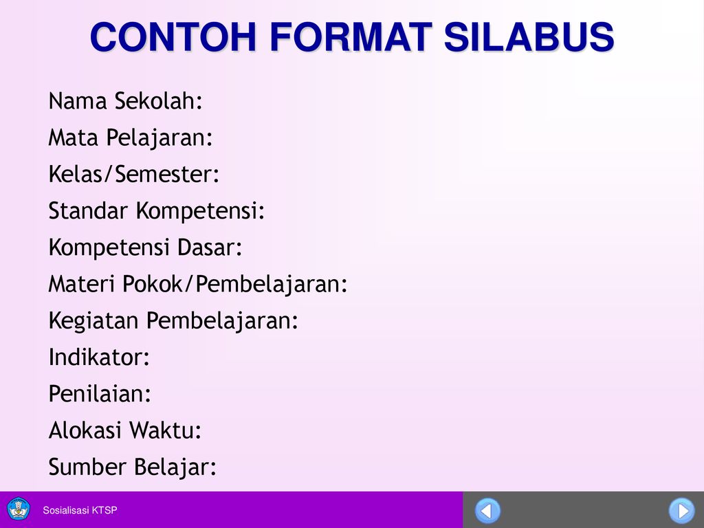 DEPARTEMEN PENDIDIKAN NASIONAL PENGEMBANGAN SILABUS. - Ppt Download