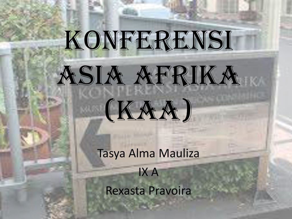 Konferensi Asia Afrika (KAA)