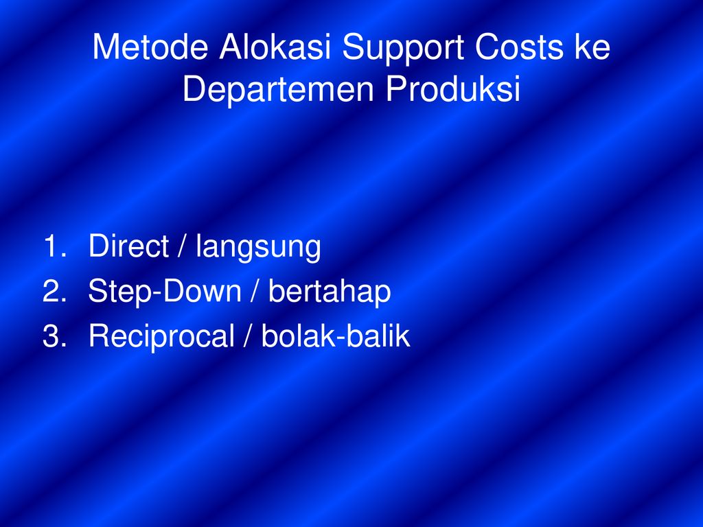 Support costs