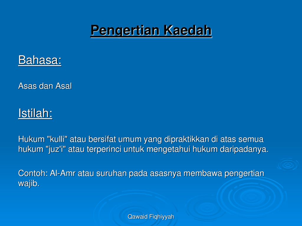 Sessi 1 Qawaid Fiqhiyyah - Ppt Download