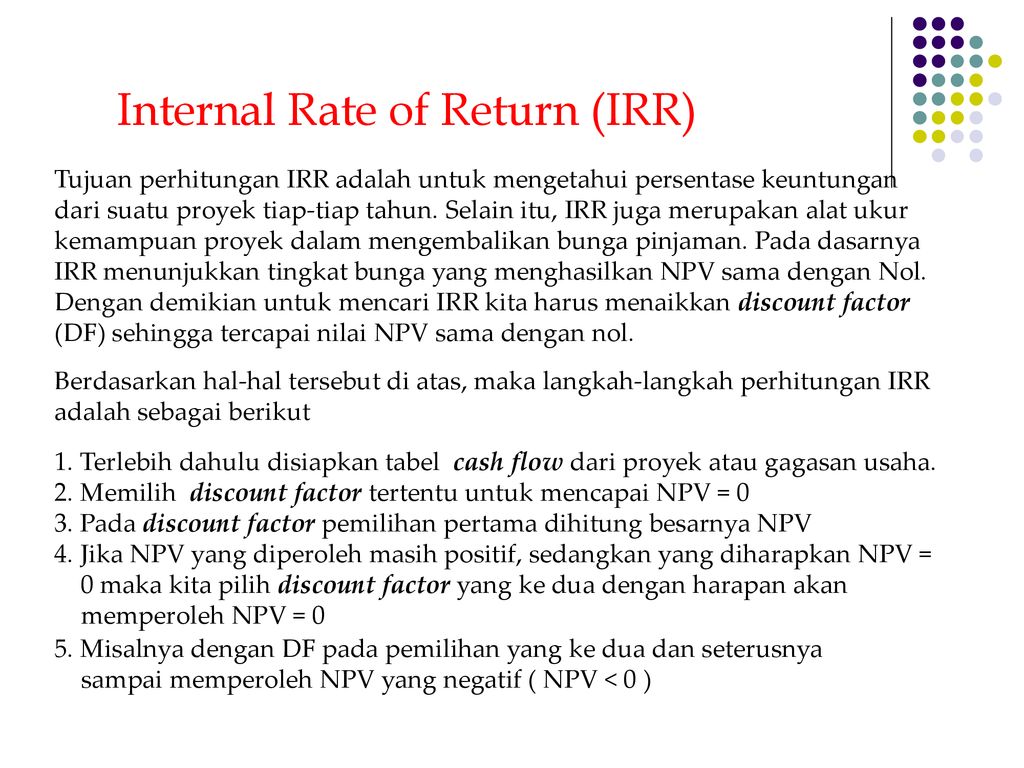 Kriteria Investasi Ppt Download