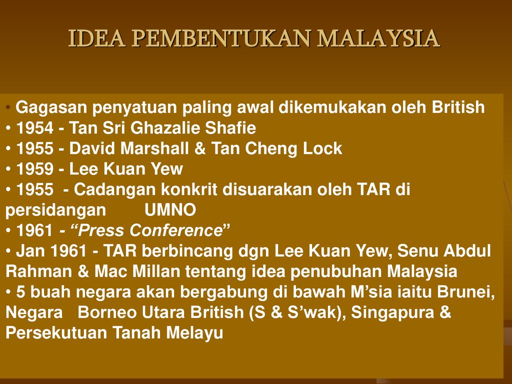 Gagasan malaysia idea Tokoh Yang