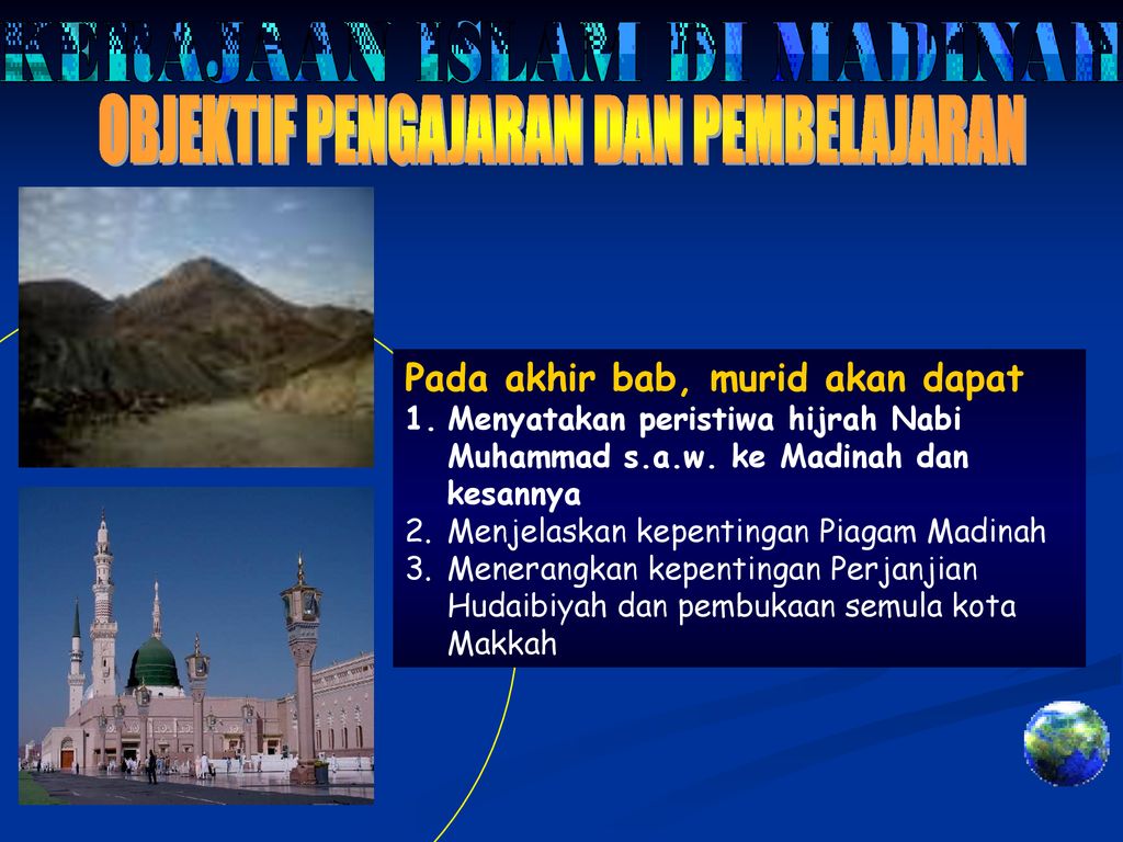 Kerajaan Islam Di Madinah Objektif Pembelajaran Ppt Download