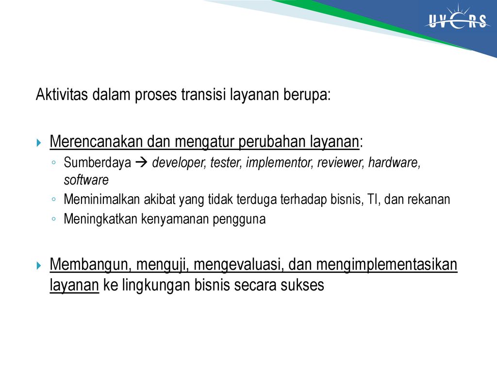 Transisi Layanan Teknologi Informasi - Ppt Download