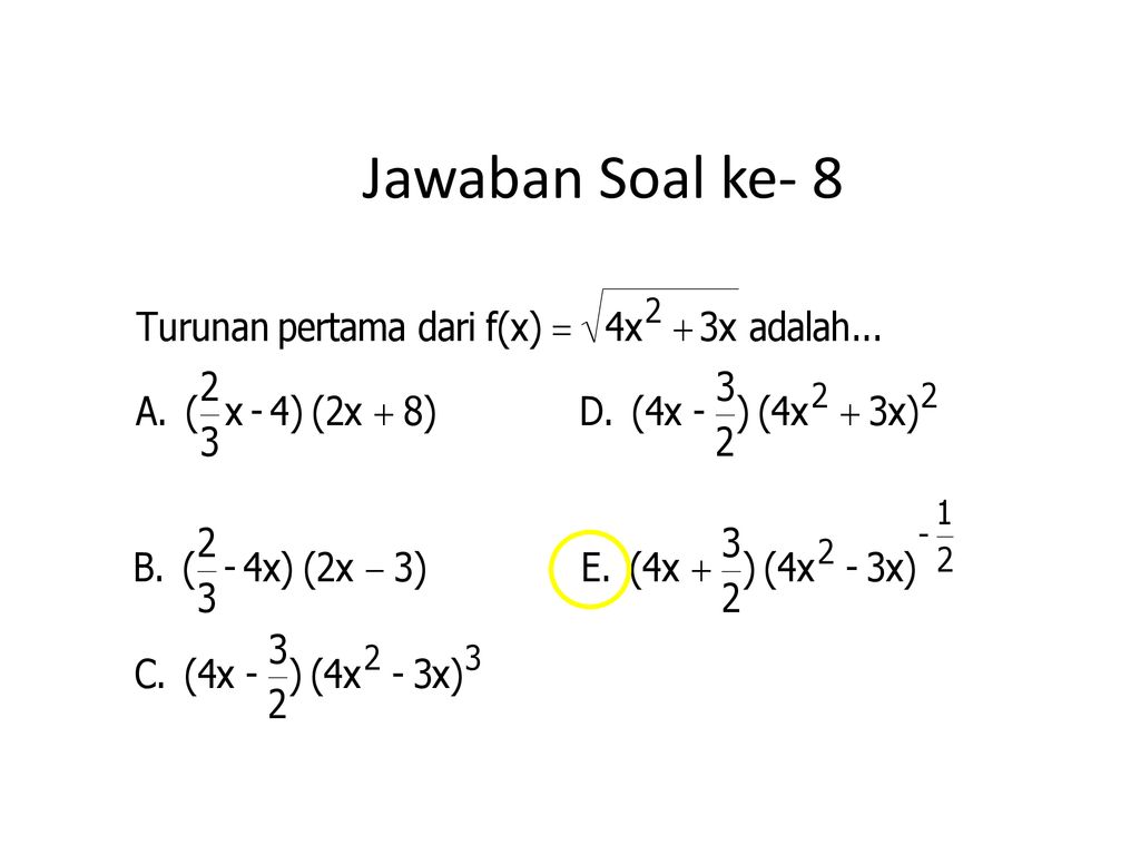 Menu Utama Turunan Fungsi Ppt Download