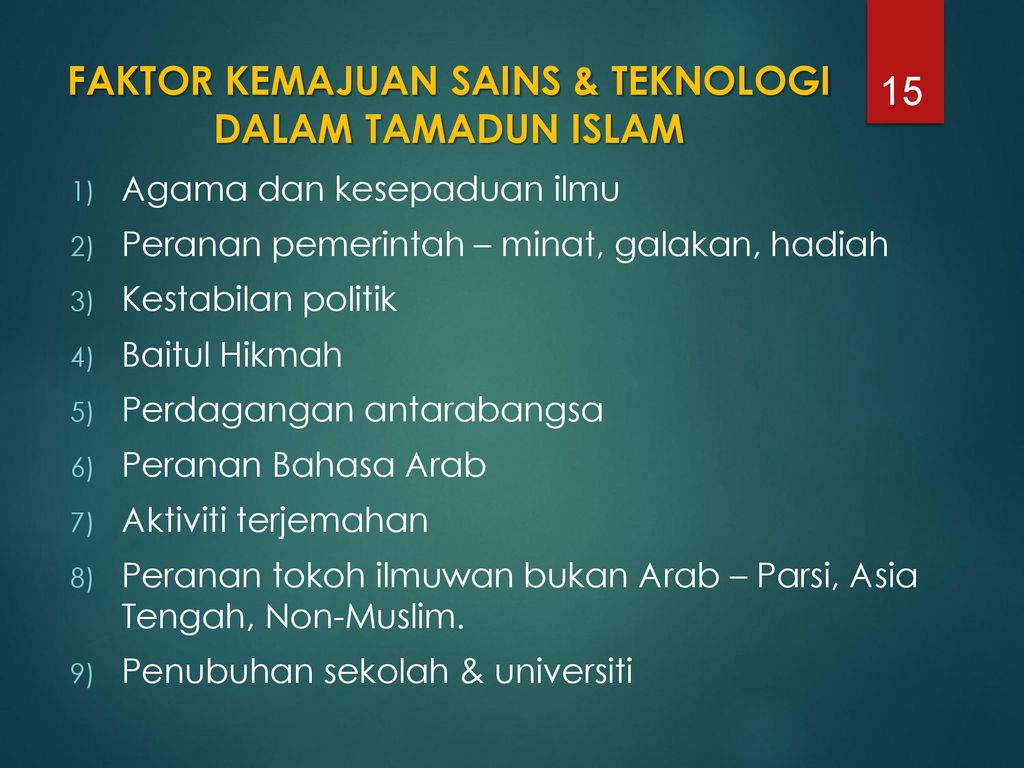 Sains Dan Teknologi Tamadun Melayu