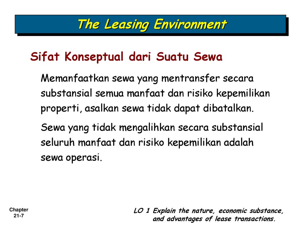 The Leasing Environment