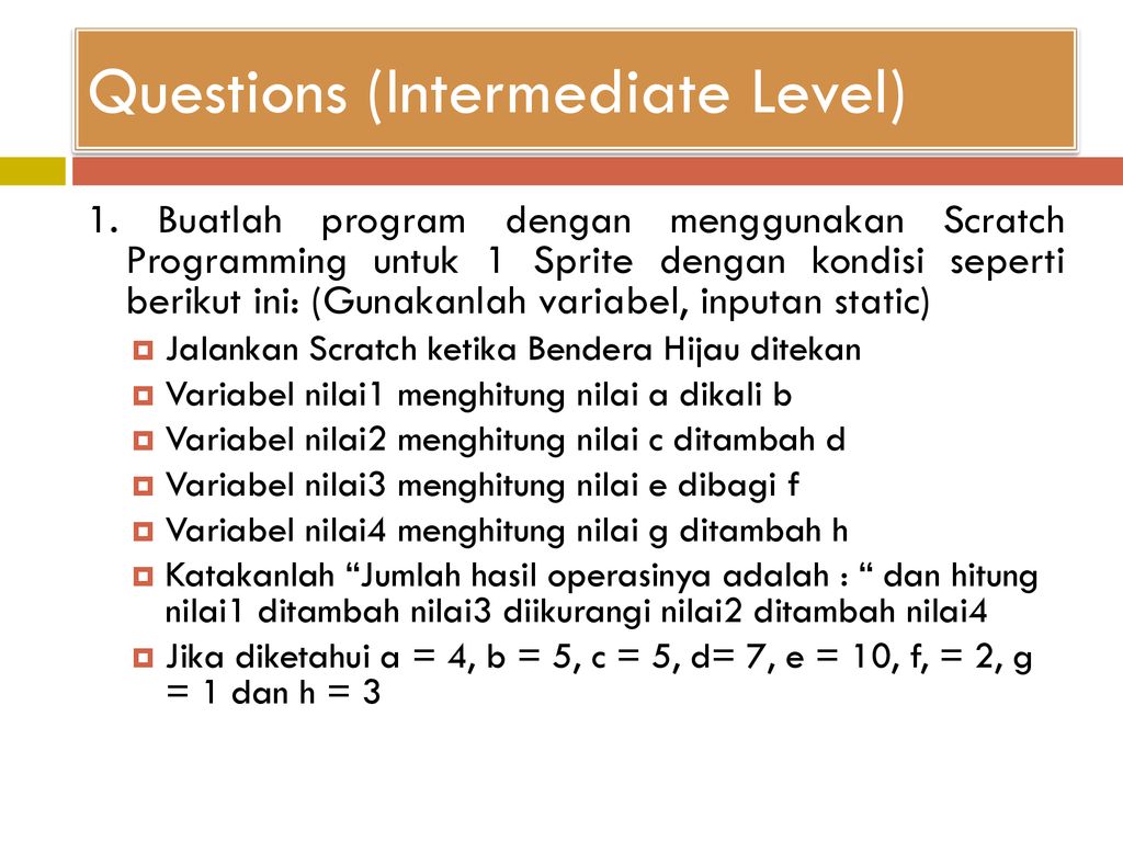 Вопросы intermediate