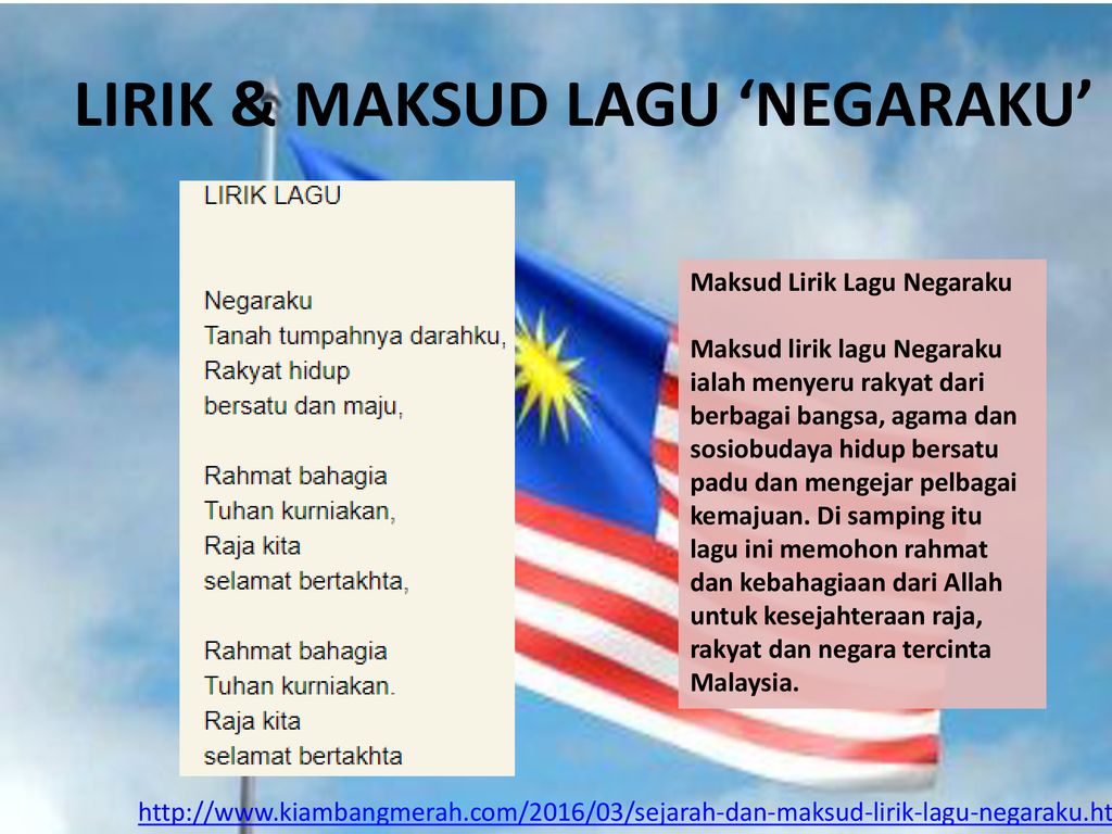 Dari malaysia kebangsaan lagu asal merupakan berasal negeri terang yang bulan lagu