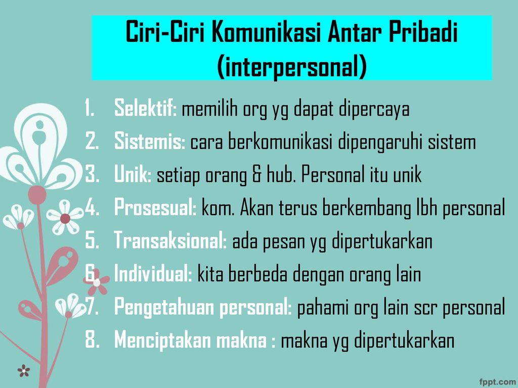 Pengertian Komunikasi Antar Pribadi | Contoh Skripsi