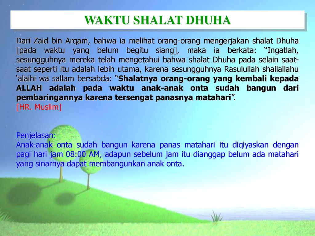 Shalat Dhuha Ppt Download